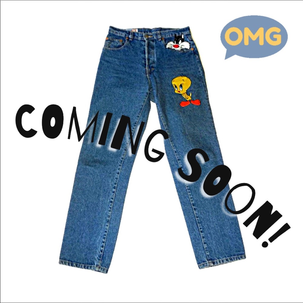 Vintage Sylvester and Tweety Jeans